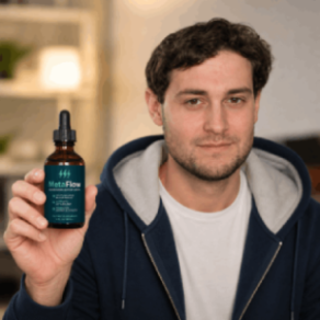 Satisfied male customer giving positive feedback after using MetaFlow