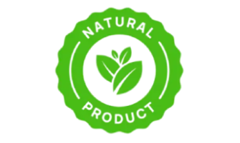Badge indicating 100 percent natural ingredients